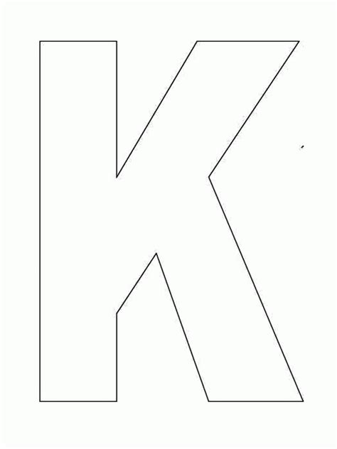 Printable Letter K